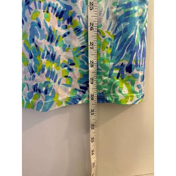 Lily Pulitzer Blue & Green Dress (Girls XL) - Picture 3 of 5